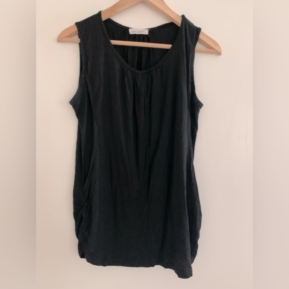 Smallshow black maternity tank